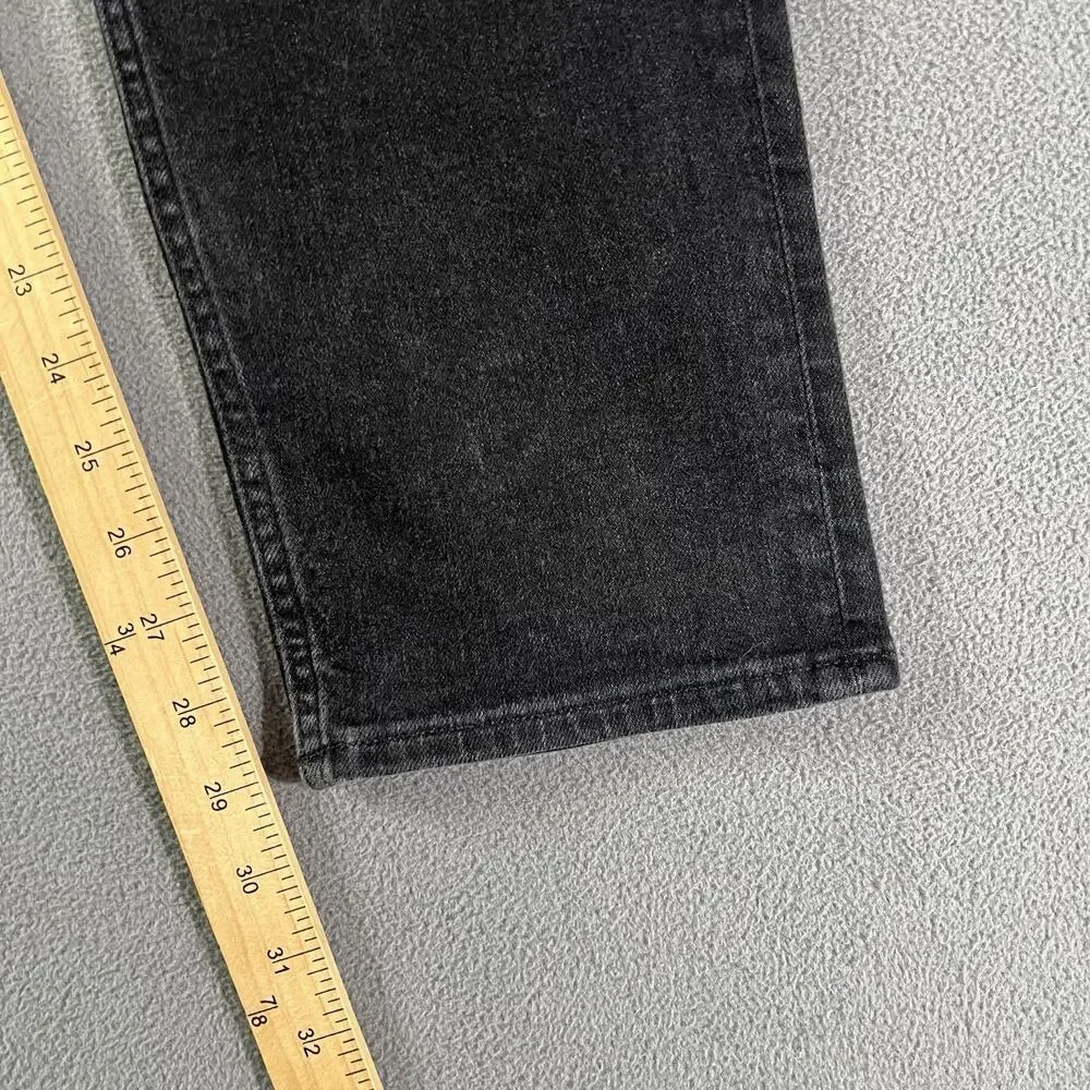 Revtown Jeans Mens 33X30 Black Taper Fit Faded Stretch Casual Pockets